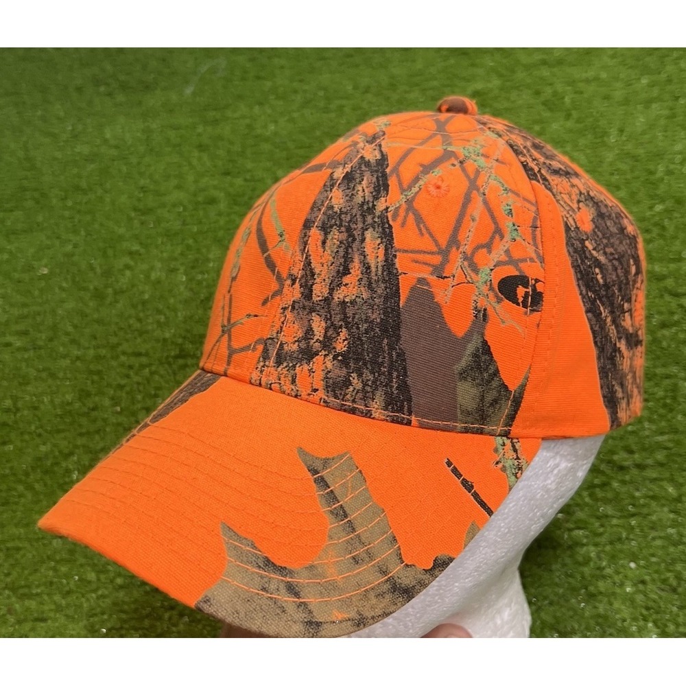 Vintage Mossy Oak Break-up Camo‎ Hat Blaze Orange High Vis. Camo Cap Y2K NWOT